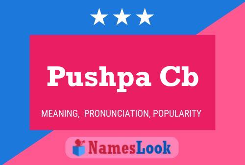 Pushpa Cb Name Poster