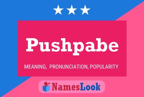 Pushpabe Name Poster