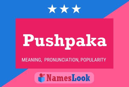 Pushpaka Name Poster