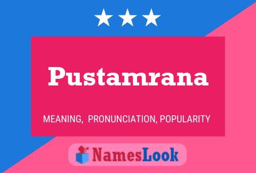 Pustamrana Name Poster