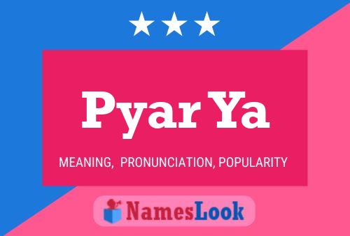 Pyar Ya Name Poster