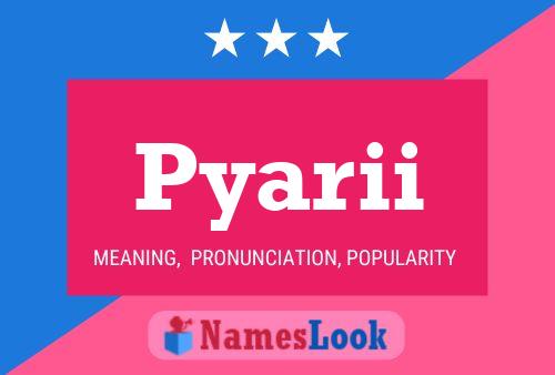 Pyarii Name Poster