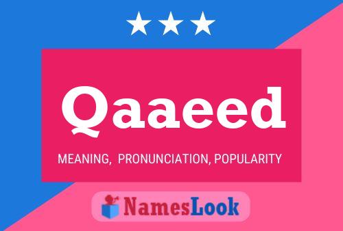 Qaaeed Name Poster