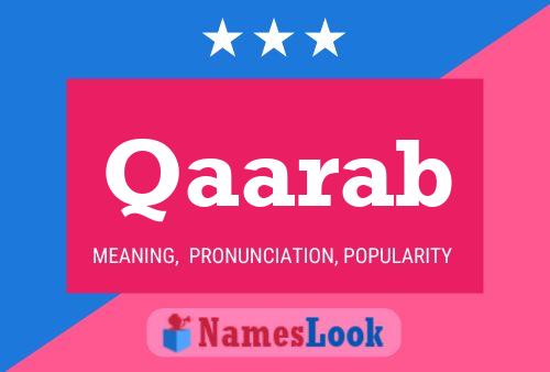 Qaarab Name Poster