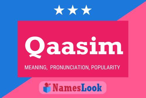 Qaasim Name Poster