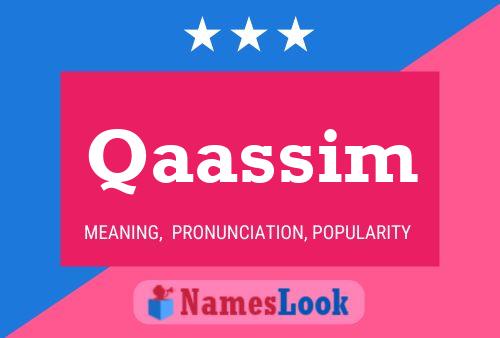 Qaassim Name Poster