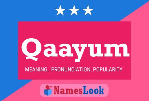 Qaayum Name Poster