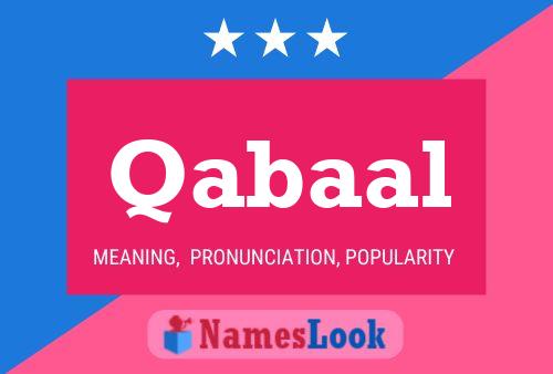 Qabaal Name Poster