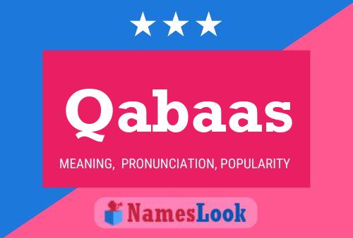 Qabaas Name Poster