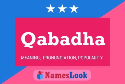 Qabadha Name Poster