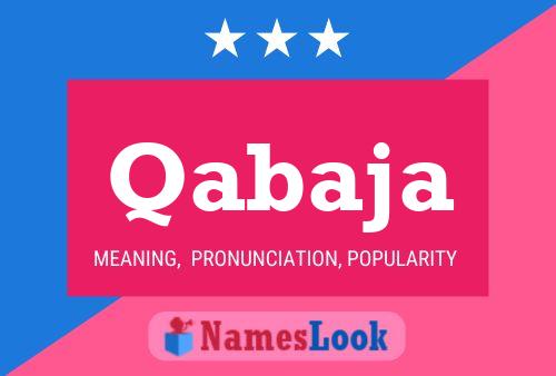 Qabaja Name Poster