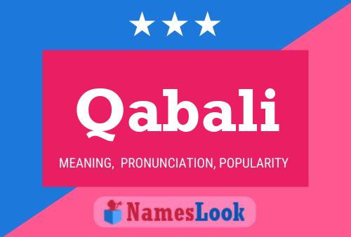 Qabali Name Poster