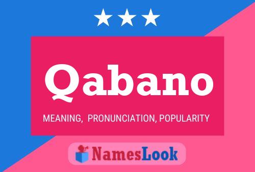 Qabano Name Poster