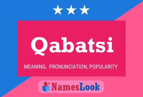 Qabatsi Name Poster