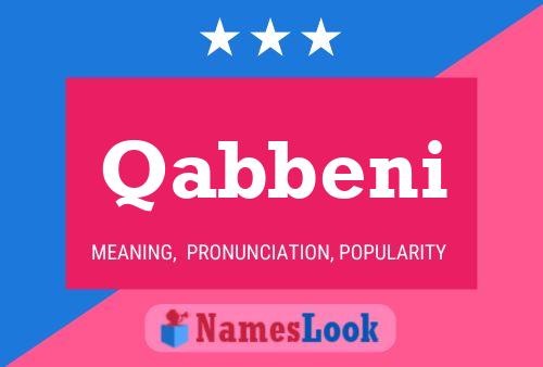 Qabbeni Name Poster