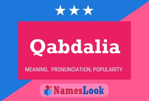 Qabdalia Name Poster