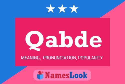 Qabde Name Poster