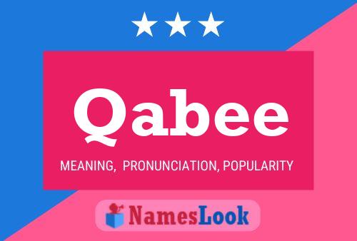 Qabee Name Poster