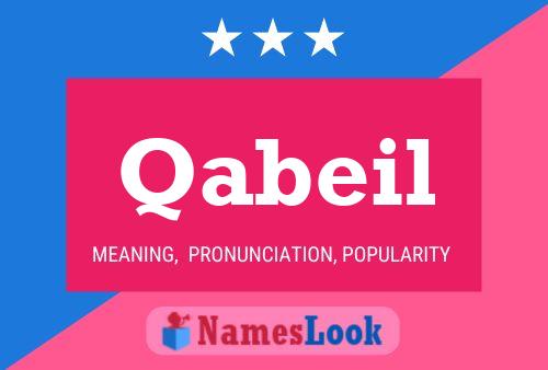 Qabeil Name Poster