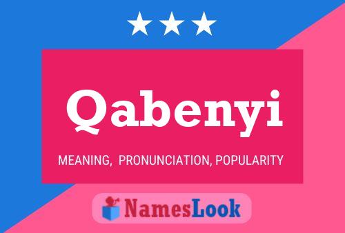 Qabenyi Name Poster