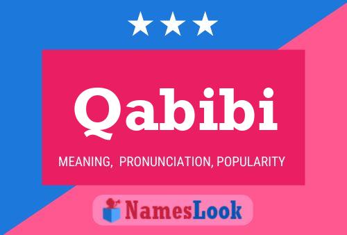 Qabibi Name Poster