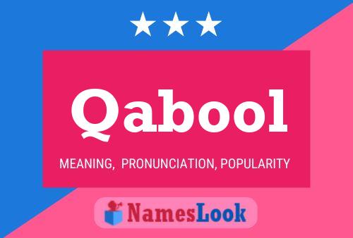 Qabool Name Poster