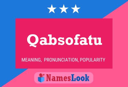 Qabsofatu Name Poster