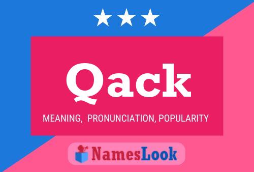 Qack Name Poster