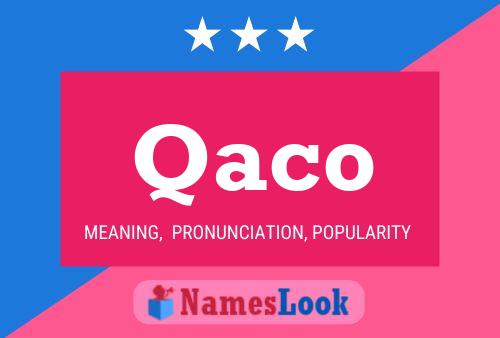 Qaco Name Poster