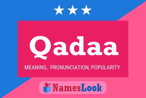 Qadaa Name Poster