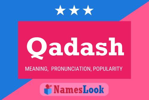 Qadash Name Poster