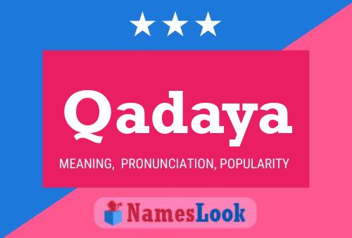 Qadaya Name Poster