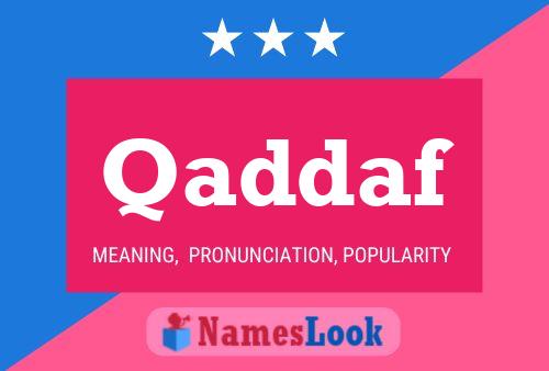 Qaddaf Name Poster