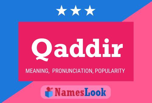 Qaddir Name Poster