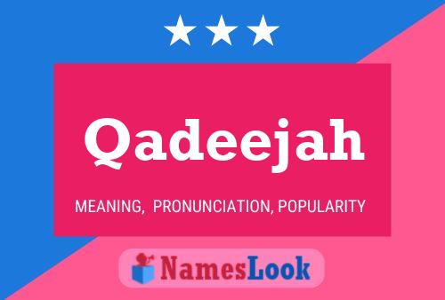 Qadeejah Name Poster