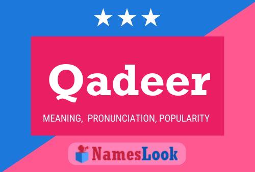 Qadeer Name Poster