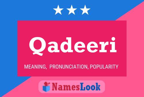 Qadeeri Name Poster