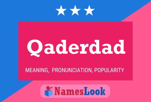 Qaderdad Name Poster