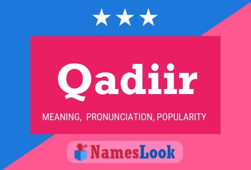 Qadiir Name Poster