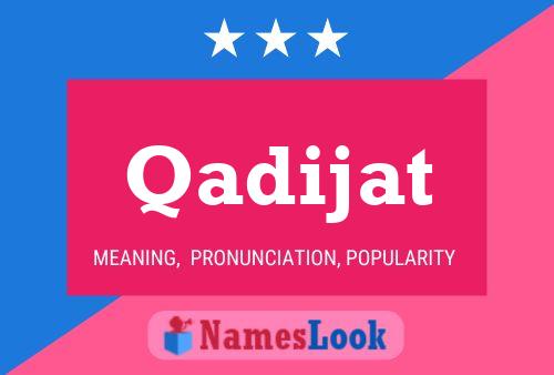 Qadijat Name Poster