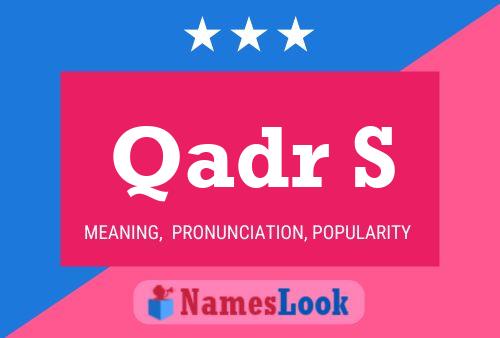 Qadr S Name Poster