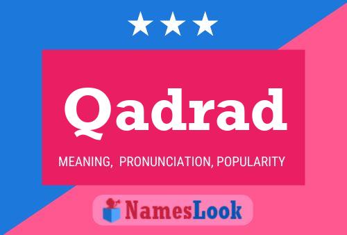 Qadrad Name Poster