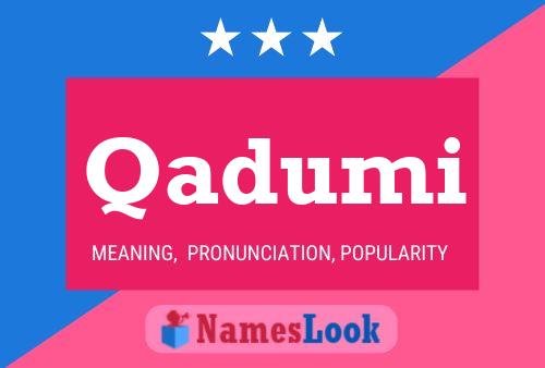 Qadumi Name Poster