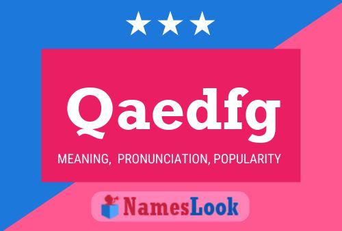 Qaedfg Name Poster