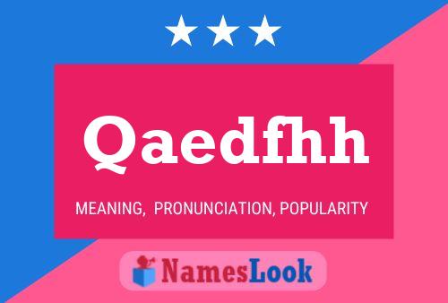 Qaedfhh Name Poster