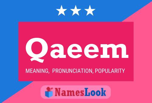 Qaeem Name Poster