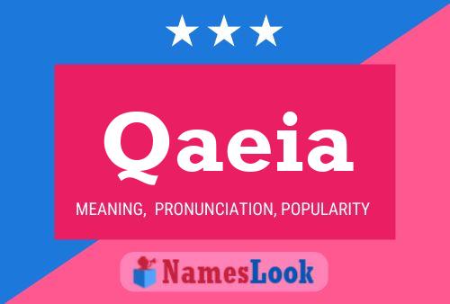 Qaeia Name Poster