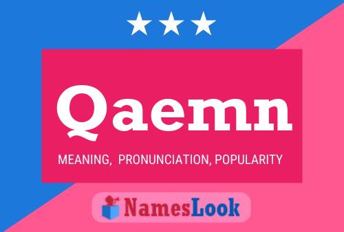 Qaemn Name Poster