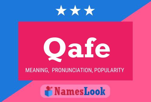 Qafe Name Poster