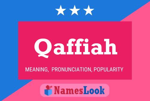 Qaffiah Name Poster